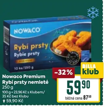 Billa Nowaco Premium Rybí prsty nemleté nabídka