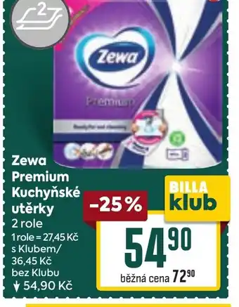 Billa Zewa Premium Kuchyňské utěrky nabídka