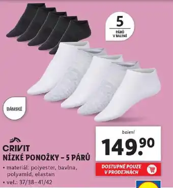 Lidl NÍZKÉ PONOŽKY - 5 PÁRŮ nabídka