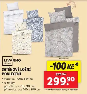 Lidl SATÉNOVÉ LOŽNÍ POVLEČENÍ nabídka