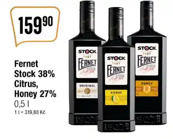 TEMPO Fernet Stock 38% Citrus, Honey 27% 0,5 L nabídka