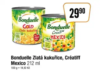 TEMPO Bonduelle Zlatá kukuřice, Créatiff Mexico 212 ml nabídka