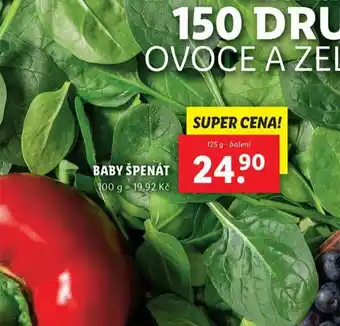 Lidl Baby špenát nabídka