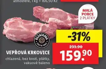 Lidl Vepřová krkovice nabídka