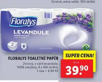 Lidl Floralys toaletní papír nabídka