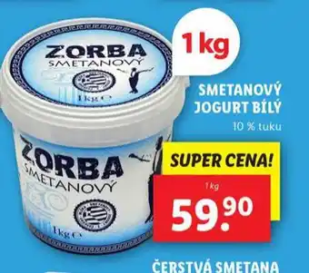 Lidl Smetanový jogurt nabídka