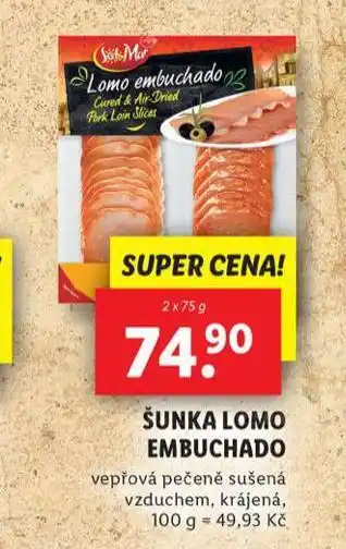 Lidl Šunka lomo embuchado nabídka