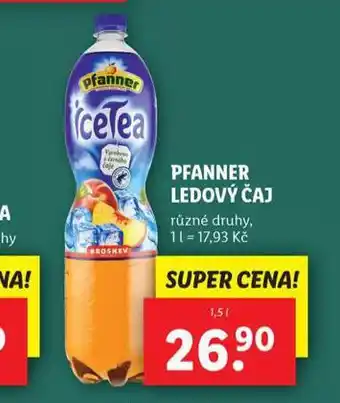 Lidl Pfanner ledový čaj nabídka