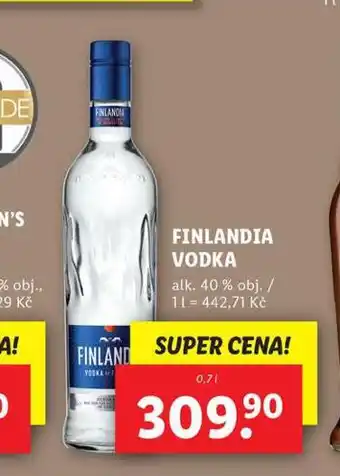 Lidl Finlandia vodka nabídka