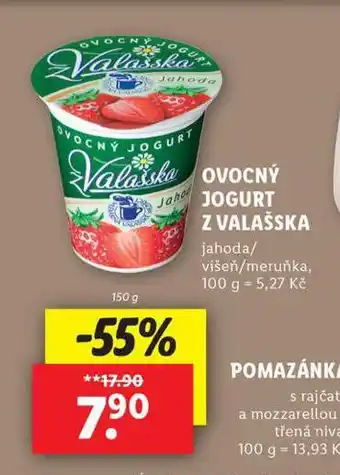 Lidl Ovocný jogurt z valašska nabídka
