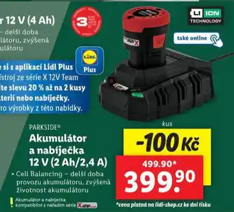 Lidl Akumulátor a nabíječka nabídka