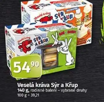 COOP TIP Veselá kráva Sýr a Křup 140 g nabídka