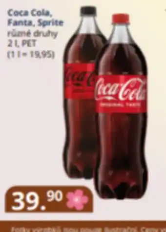 Coca Cola, Fanta, Sprite 2L