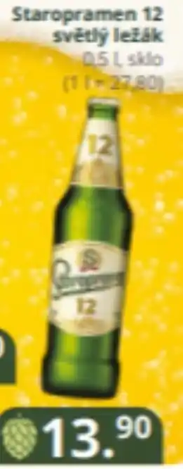 Potraviny CZ Staropramen 12 světlý ležák 0.5L nabídka