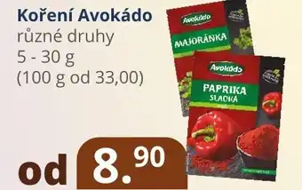 Potraviny CZ Koření Avokádo nabídka