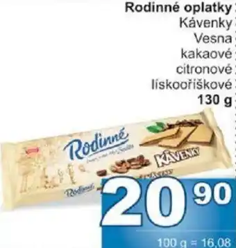 Jip Rodinné oplatky nabídka