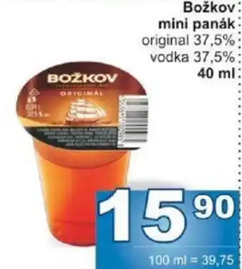 Jip Božkov mini panák nabídka