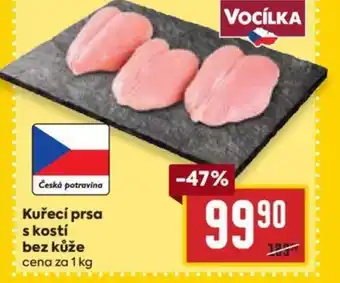 Billa Kuřecí prsa s kostí bez kůže nabídka