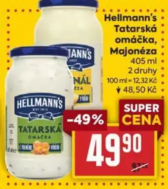 Billa Hellmann's Tatarská omáčka, Majonéza nabídka