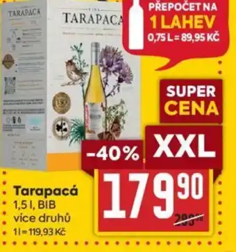 Billa Tarapacá nabídka