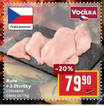 Billa Kuře + 2 čtvrtky nabídka