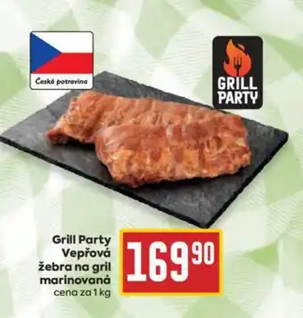 Billa Grill Party Vepřová žebra na gril marinovaná nabídka