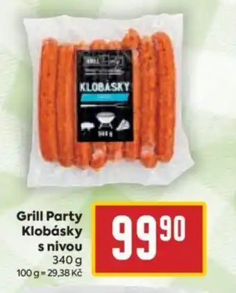 Billa Grill Party Klobásky s nivou 340 g nabídka