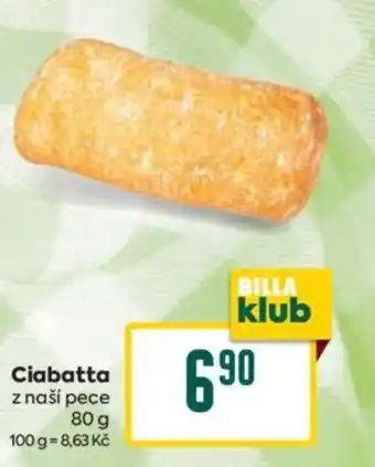 Billa Ciabatta nabídka