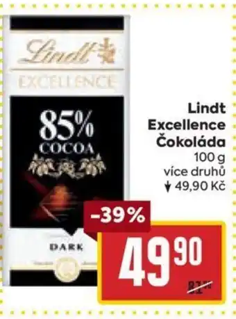 Billa Lindt Excellence Čokoláda nabídka