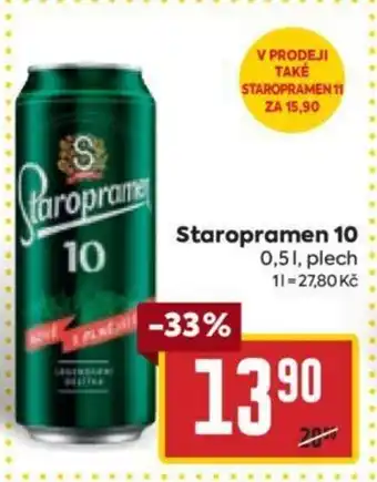 Billa Staropramen 10 nabídka