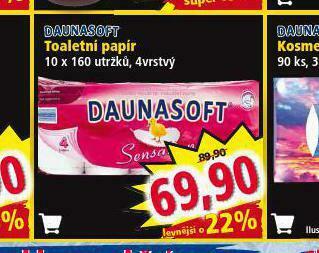Norma Daunasoft toaletní papír nabídka