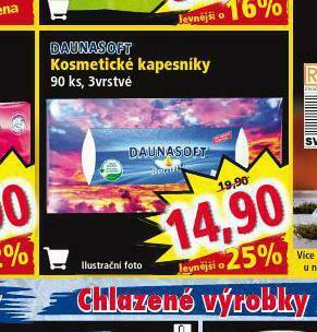Norma Daunasoft kosmetické kapesníky nabídka