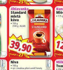 Norma Jihlavanka standard mletá káva nabídka