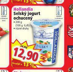 Norma Hollandia selský jogurt ochucený nabídka