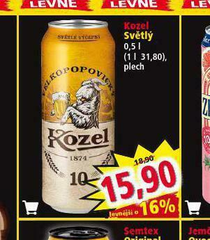 Norma Pivo velkopopovický kozel 10 nabídka