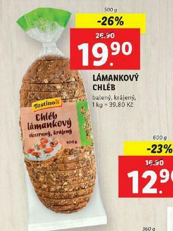 Lidl Lámankový chléb nabídka