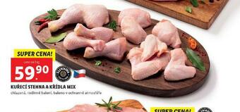 Lidl Kuřecí stehna a křídla mix nabídka