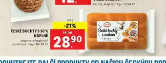 České buchty s 50% náplně