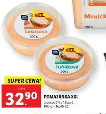 Lidl Pomazánka xxl lososvá nabídka