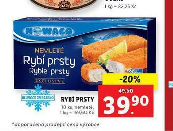 Lidl Nowaco rybí prsty nabídka