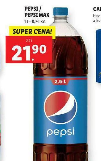 Lidl Pepsi / pepsi max nabídka