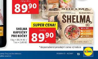 Lidl Shelma kapsičky pro kočky nabídka
