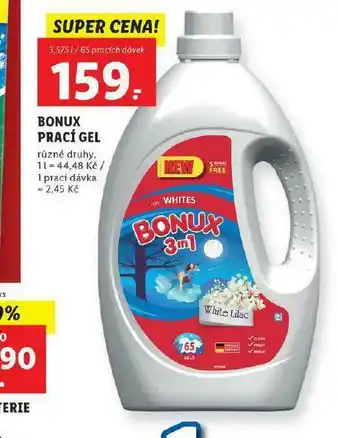 Lidl Bonux prací gel nabídka