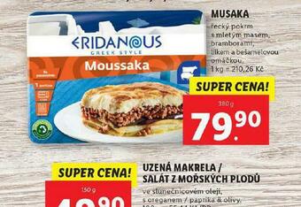 Lidl Musaka nabídka