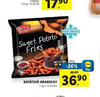Lidl Batátové hranolky nabídka