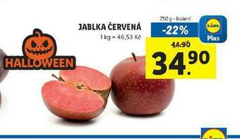 Lidl Jablka červená nabídka