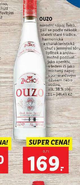 Lidl Ouzo nabídka