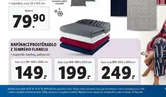 Lidl Napínací prostěradlo 90-100x200 cm nabídka