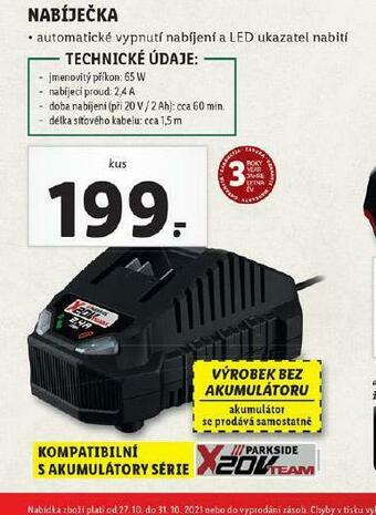 Lidl Nabíječka nabídka