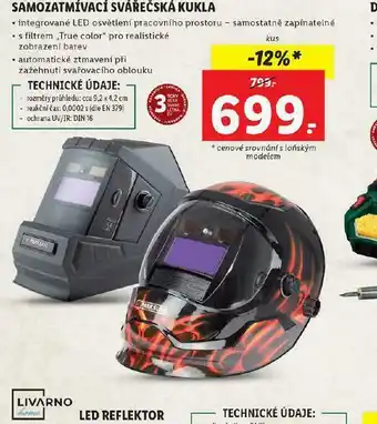 Samozatemňovací svářecí kukla